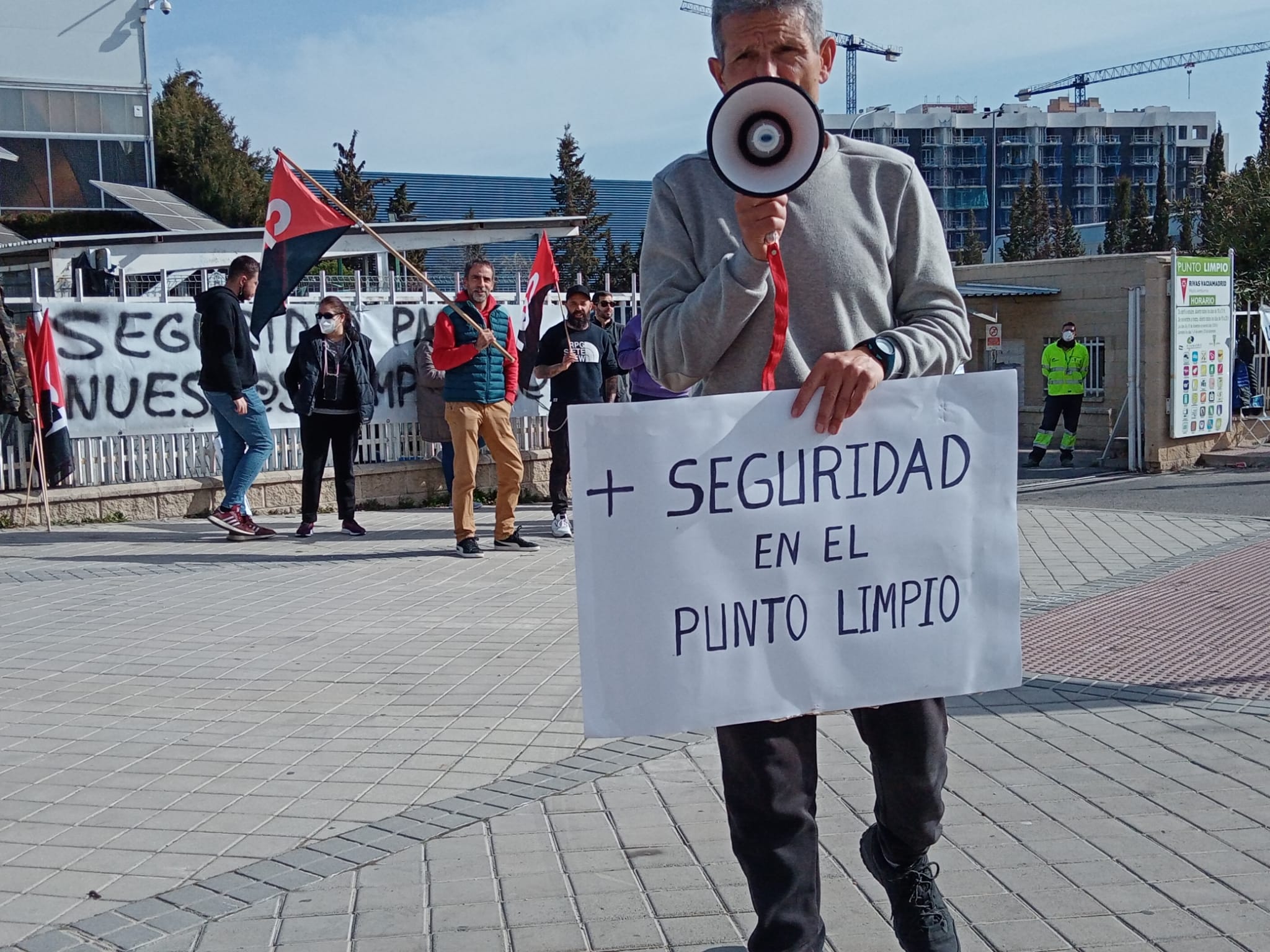 Piquete de los trabajadores de Rivamadrid - Febrero 2022